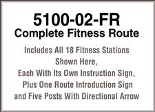 100% HDPE Recycled Plastic 5100-02-FR, Complete Fitness Route