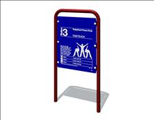 100% Recycled Plastic Station 3, 5103-02, Toe-Touch