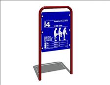 100% Recycled Plastic Station 4, 5104-02, Knee-Grip