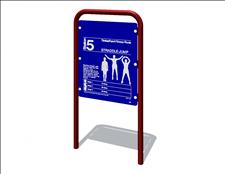 100% Recycled Plastic Station 5, 5105-02, Straddle-Jump