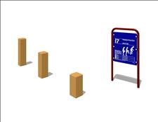 100% Recycled Plastic Station 7, 5107-02, Leg-Flex,