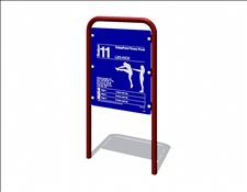 100% Recycled Plastic Station 11, 5111-02, Leg-Kick