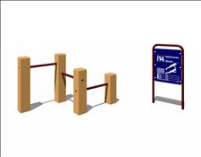 100% Recycled Plastic Station 14, 5114-02, Push-Off