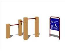 100% Recycled Plastic Station 17, 5117-02, Hip-Flex