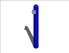 PipeLine Post with Directional Arrow, 9720